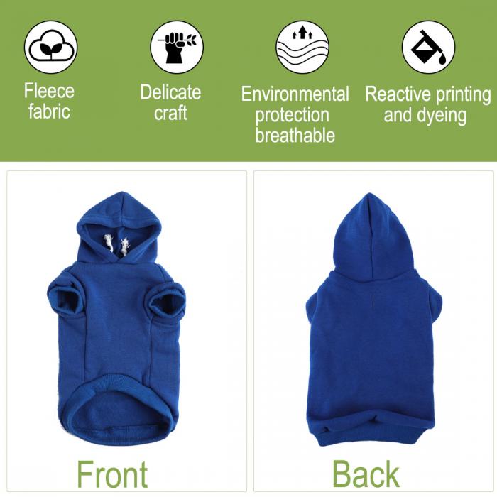 超可爱 uxcell 犬用スウェットシャツ ペットドッグ服 フーディー コットン ウォームコート 保温 冬 春 秋 ブルー XL toyama-nozai.co.jp 超可爱 uxcell 犬用スウェットシャツ ペットドッグ服 フーディー コットン ウォームコート 保温 冬 春 秋 ブルー XL toyama-nozai.co.jp