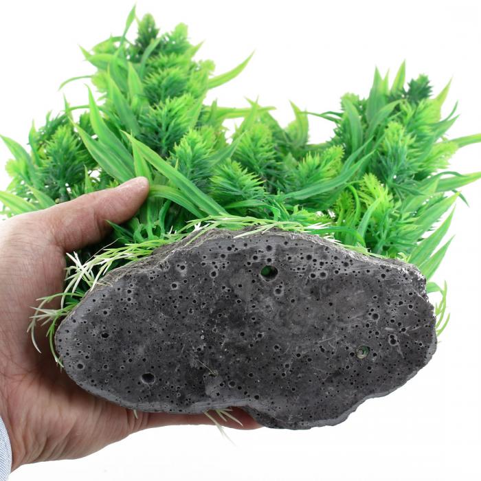 Uxcell 人工水草 水槽内装 セラミック 芝生 プラスチック植物