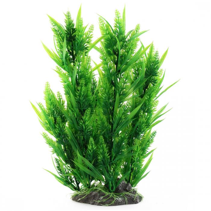 Uxcell 人工水草 水槽内装 セラミック 芝生 プラスチック植物