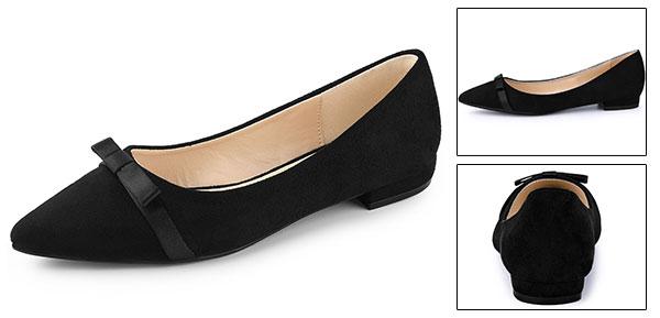 女の子向けプレゼント集結 Allegra K フラットシューズ パンプス ローヒール バレエフラット スリップ レディース ブラック 26 0 Cm Abamedyc Com