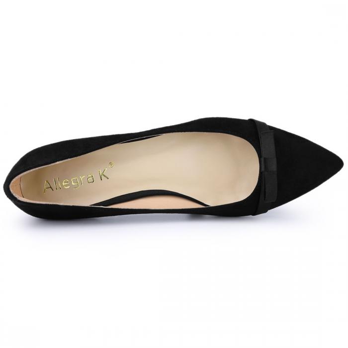 女の子向けプレゼント集結 Allegra K フラットシューズ パンプス ローヒール バレエフラット スリップ レディース ブラック 26 0 Cm Abamedyc Com