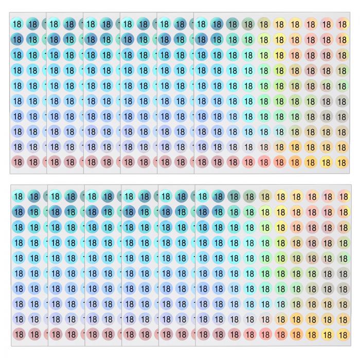 【楽天市場】PATIKIL 反射ラウンド小さな数字ステッカー 12シート 数字18自己粘着レザー連番ステッカー在庫ラベルステッカー収納整理用 ...