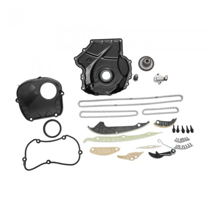 VekAuto フォルクスワーゲンに対応ティグアン2009-2010用1セットタイミングチェーンキット、長持ちするシールメタルプラスチックブラックタイミングカバーテンショナーガイドレールボルト｜uxcell japan