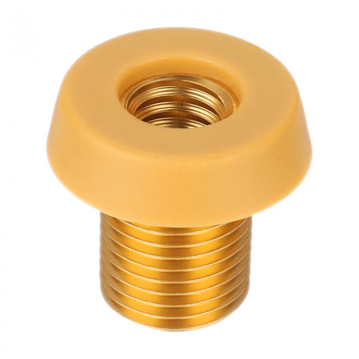 PATIKIL 1.5 Billiard Cue Bottom Cover, Billiard Cue Rubber Plug, 1 Pack, Billiard Cue Bottom Protection Pad, for Billiard Cue Stick, Gold