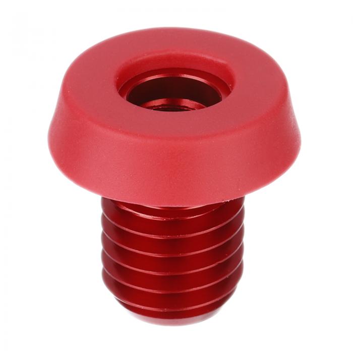 PATIKIL 11 Billiard Cue Bottom Cover 1 Puck Billiard Cue Rubber Plug, Billiard Cue Bottom Protection Pad, for Billiard Cue Stick, Red
