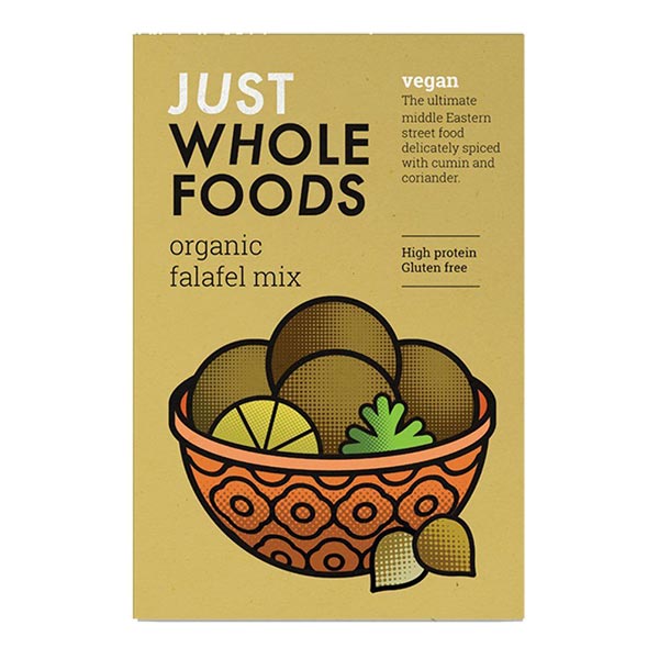 JUST WHOLE FOODS 人気が高い ジャストホールフーズ 独特の素材 125g 有機ファラフェルミックス