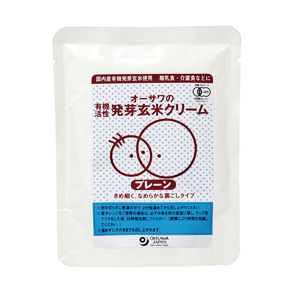 楽天市場 オーサワジャパン 有機活性発芽玄米クリーム プレーン 100g 京都太秦しぜんむら