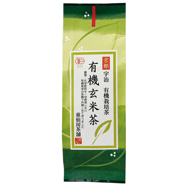 童仙房茶舗　有機玄米茶　120g