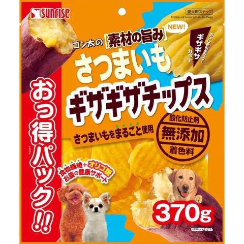 楽天市場 ゴン太の素材の旨み さつまいも ギザギザチップス おっ得パック ３７０ｇ ゴン太 犬用 ジャーキー ｖドラッグ 楽天市場店