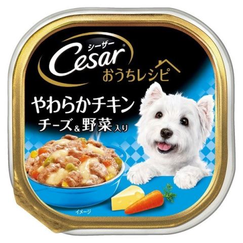 楽天市場 シーザー おうちレシピ やわらかチキン チーズ 野菜入り １００ｇ シーザー ドッグフード ウエット ｖドラッグ 楽天市場店