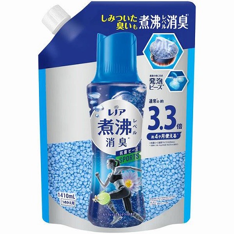 【楽天市場】レノア抗菌ビーズスポーツクール超特大1410ml[洗濯 消臭]：Vドラッグ 楽天市場店
