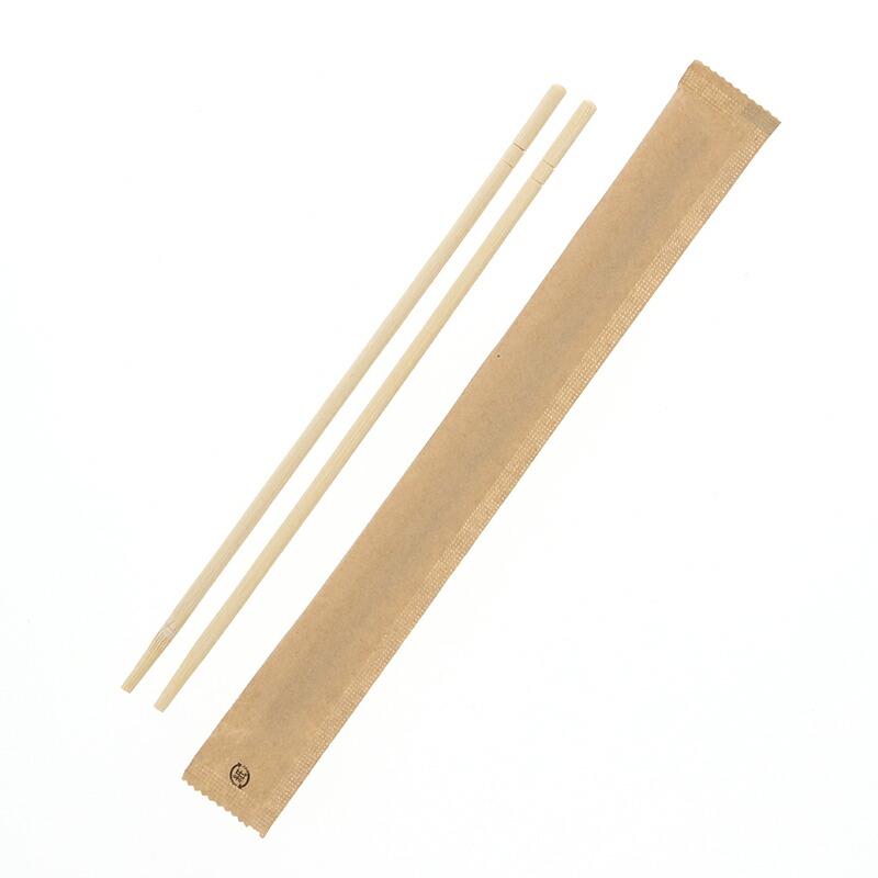 ヘイコー竹丸箸 スリム紙完封未晒 4.5φ×20cm 100膳 シモジマ
