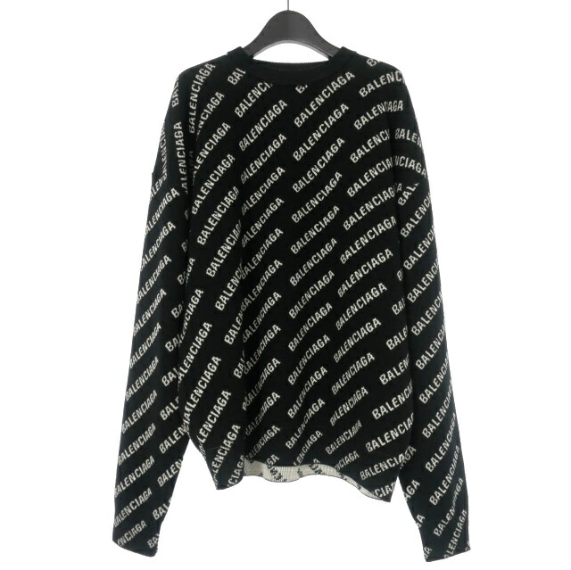 airioma　バレンシアガ オールオーバー総柄ロゴクルーネックニット 楽天市場】BALENCIAGA ALLOVER LOGO CREWNECK KNIT バレンシアガ