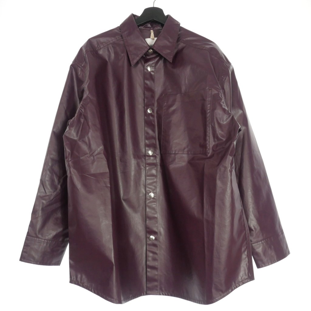 【中古】未使用品 オーエーエムシー OAMC 24SS TOWER SHIRTS タワーシャツ 長袖 L AMARONE ワインレッド 24E28OAU64 メンズ 【ベクトル 古着】 240412