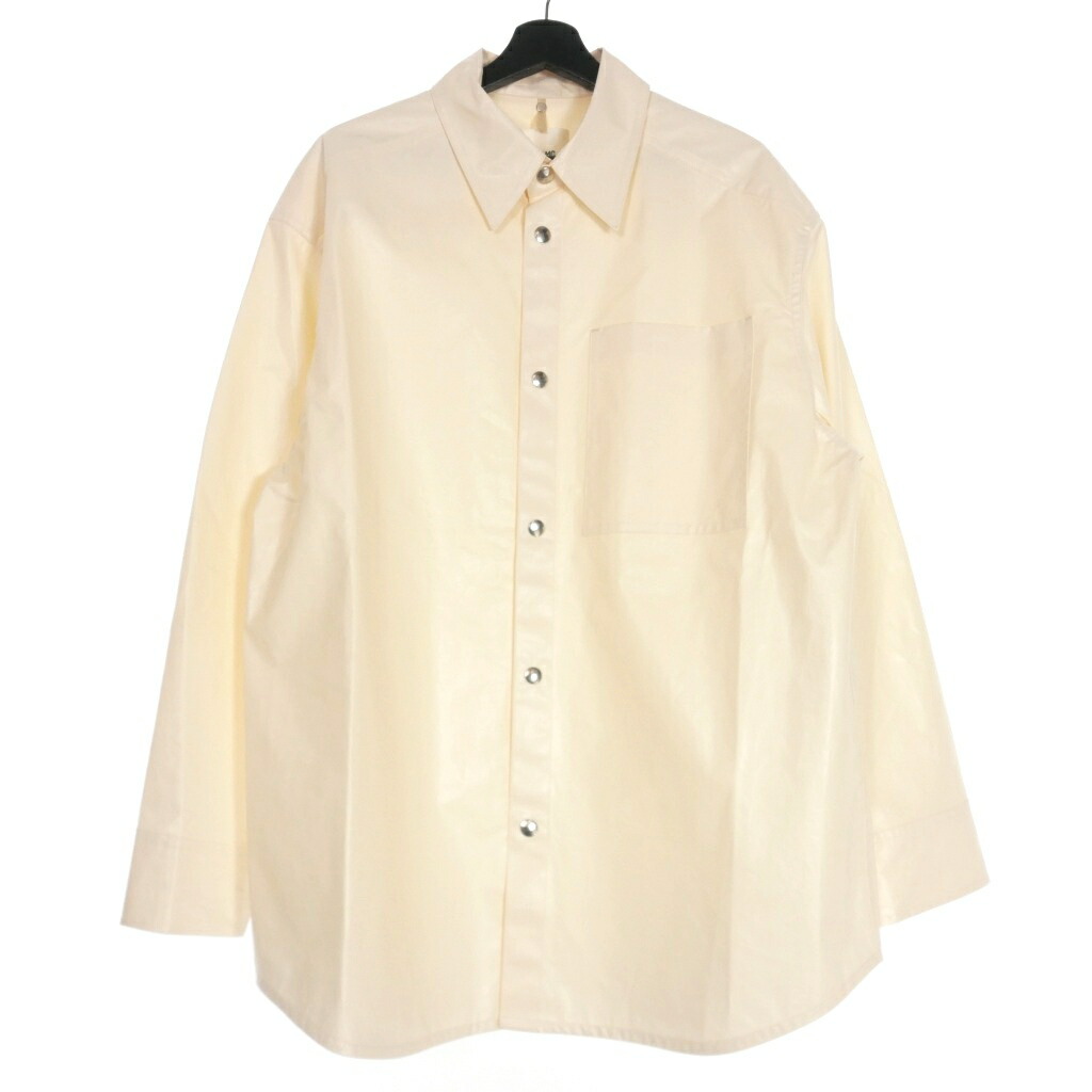 【中古】未使用品 オーエーエムシー OAMC 24SS TOWER SHIRTS タワーシャツ 長袖 L 白 オフホワイト 24E28OAU64 メンズ 【ベクトル 古着】 240412