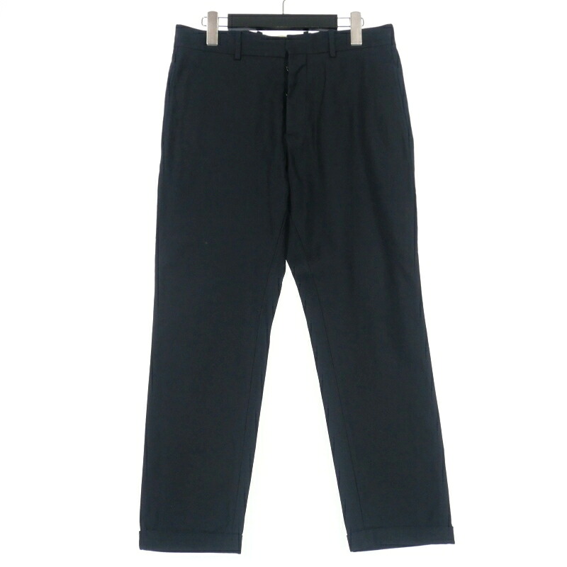 【中古】マルニ MARNI 19AW COTTON TWILL PANTS テーパードパンツ スラックス 46 ネイビー 紺 PUMU0016A0 国内正規 メンズ 【ベクトル 古着】 251028