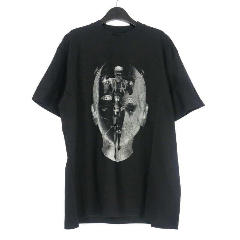 【中古】未使用品 フォーティーフォーレーベルグループ 44 LABEL GROUP × ANYMA グラフィックTシャツ カットソー 半袖 XXL ブラック 黒 B0030376 FA141 国内正規 メンズ 【ベクトル 古着】 250513