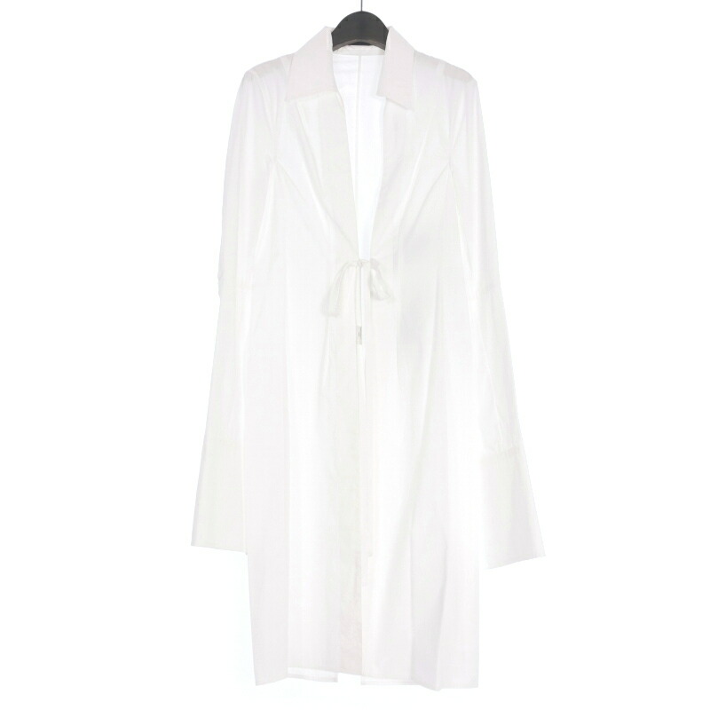 【中古】未当てはめる品 アンドゥムルメステール ANN DEMEULEMEESTER 23AW Aert 公々然たる向こう正面 ロングフィットシャツ 長袖 46 白いこと 白 2302-M-SH16-FA354-001 国内定まり  メンズ 【ベクター 古着】 260607
