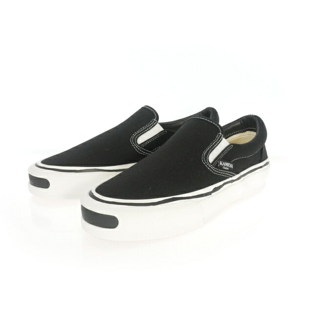 【中古】未使用品 カミヤ KAMIYA CORNELL VULCANIZED SNEAKER コーネル スリッポン スニーカー 靴 42 ブラック 140-902504240027_1.jpg