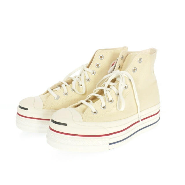 【中古】未使用品 ダブレット doublet × CONVERSE 25SS JACK PARCELL ALLSTAR Hi スニーカー 靴 US9 27.5cm アイボリー 25SS59FT59 メンズ 【ベクトル 古着】 251003