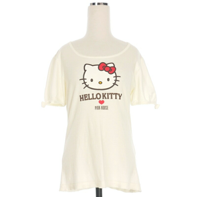 ピンクハウス ハローキティ タブリエ エプロン 白 ピンクハウス ハローキティ タブリエ エプロン 白 希少ピンクハウス