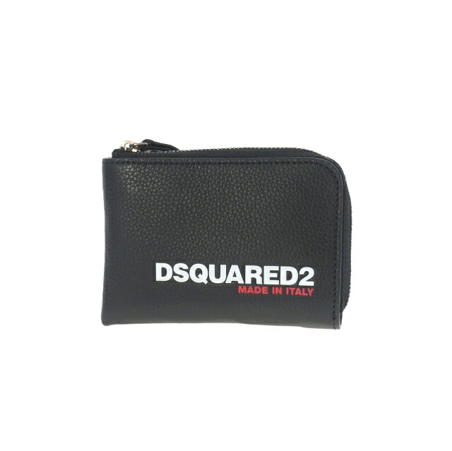 【中古】未使用品 ディースクエアード DSQUARED2 23AW BOB ZIP WALLET コンパクトウォレット 財布 UNI ブラック 黒 S82WA0041 国内正規 メンズ 【ベクトル 古着】 260127 10,976円