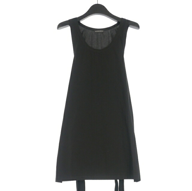 【中古】未当て嵌める品 アンドゥムルメステール ANN DEMEULEMEESTER 24SS SYLVAIN FLUID BELTING TANK TOP LIGHT 貯蔵タンクとっ始め ノースリーブカットソー 46 黒いこと 黒 2401-M-TO22-FA422-099 国内定め事 メンズ 【ベクター 古着】 250905