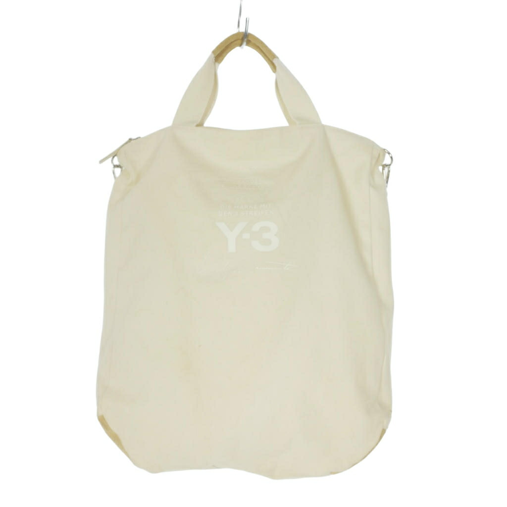 【中古】ワイスロバート・エドワード・リー Y-3 ヨウジヤマモト 2WAY 帆布 トートバッグ ショルダーバッグ 鞄 ベージュ A43010 メンズ 【ベクター 古着】 260523