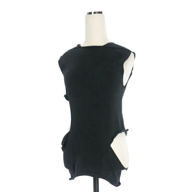 【中古】リックオウエンス Rick Owens 19SS BABEL期 アシンメトリー ノースリーブニット タンクトップ レディース 【ベクトル 古着】 250918