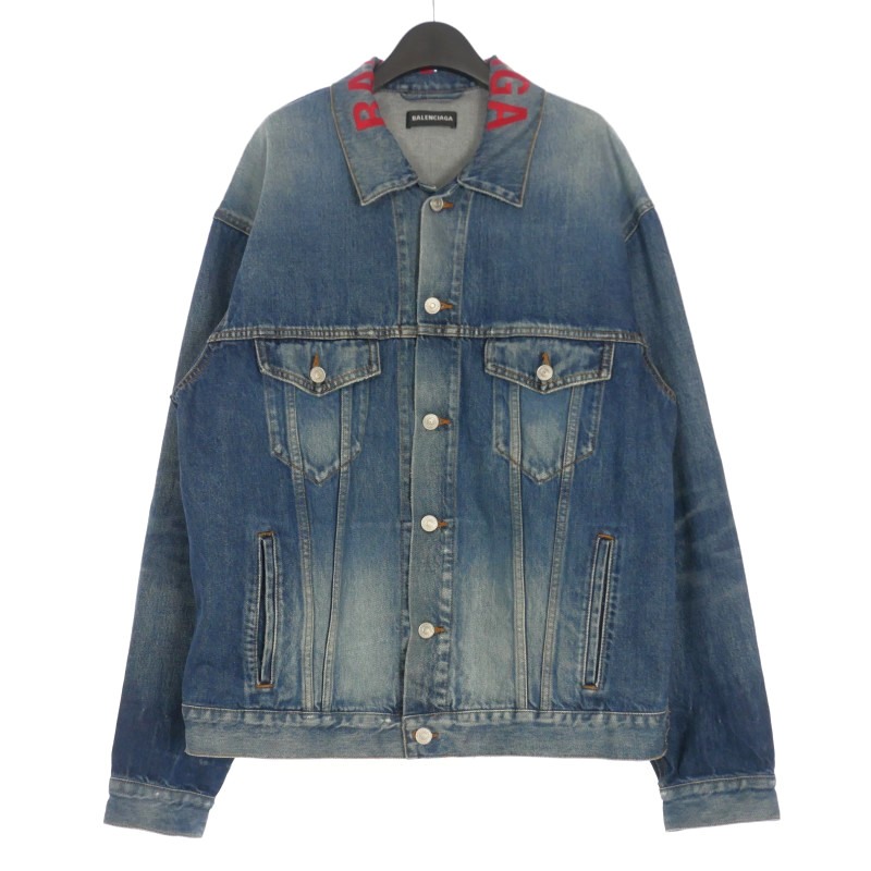 楽天市場】BALENCIAGA バレンシアガ デニムジャケット ロゴ