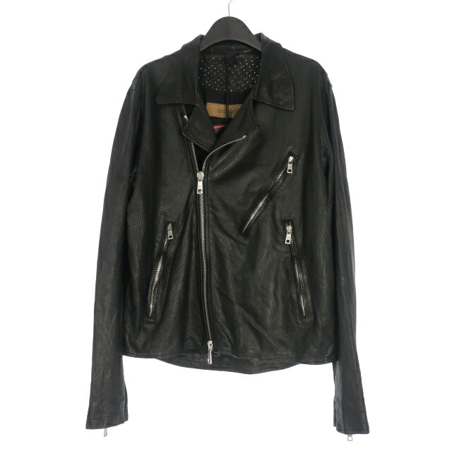 イタリア製 GIORGIO BRATO 46 レザーシングルライダース ブラック GIORGIO BRATO ジョルジオ ブラート レザージャケット