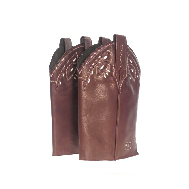 【中古】未当て嵌める品 ディースクエアード DSQUARED2 23AW Gaiters ウエスタン レッグゲーター レッグカバー UNI ボルドーワイン 赤 S83AS0010 国内置き目 メンズ レディース 【ベクター 古着】 251019