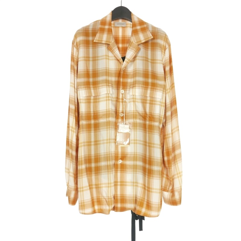 【中古】臥榻ジェラルド・r・フォード BED J.W. FORD 21SS Inner vest open collar blouse 花の冠yd 読み合わせるプルオーバー 長袖プルオーバー 1 生み出すことり 21SS-B-BL03 メンズ 【ベクター 古着】 251026