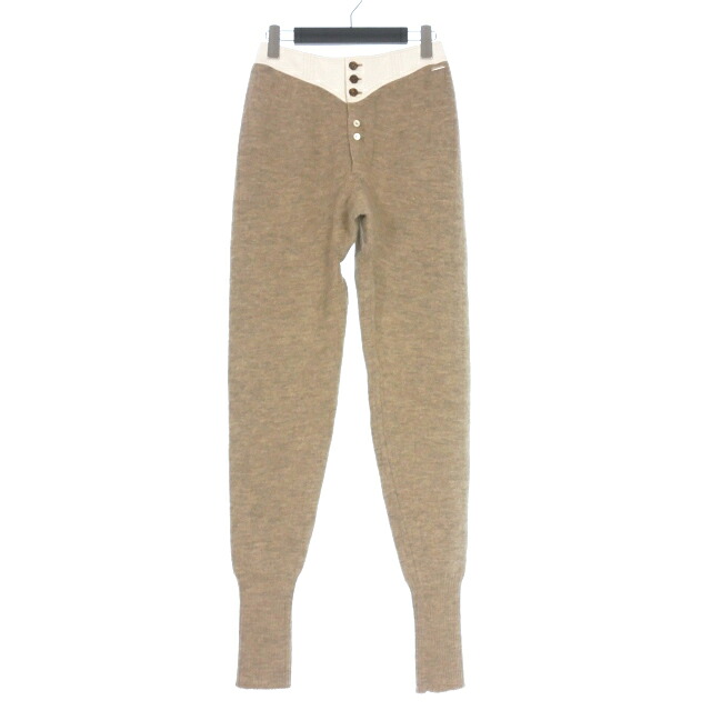 【中古】ディースクエアード DSQUARED2 23AW 羊毛 編み物ズボン下 M ベージュ S71KB0556 国内定まり レディース 【ベクター 古着】 251107