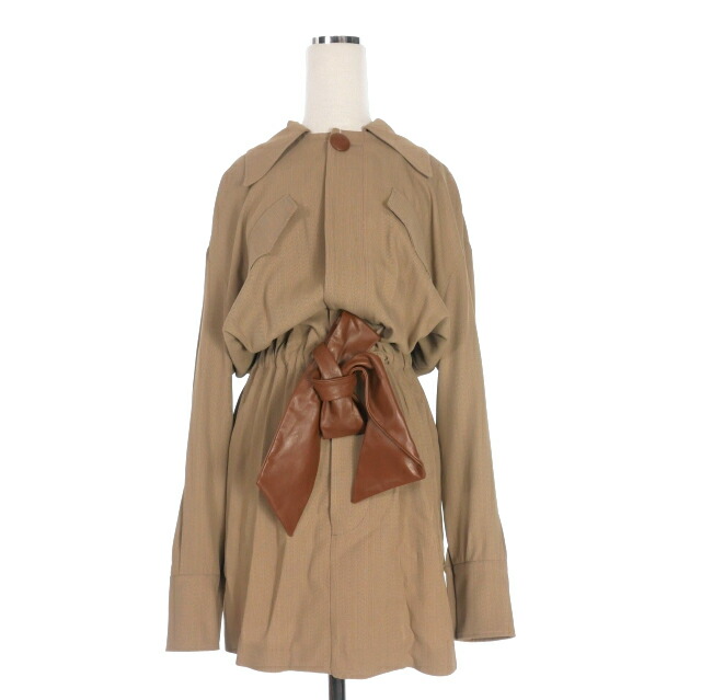 【中古】ディースクエアード DSQUARED2 23AW ブラウジングワンピース ドレス 長袖 38 ベージュ S75CV0678 国内正規 レディース 【ベクトル 古着】 251111