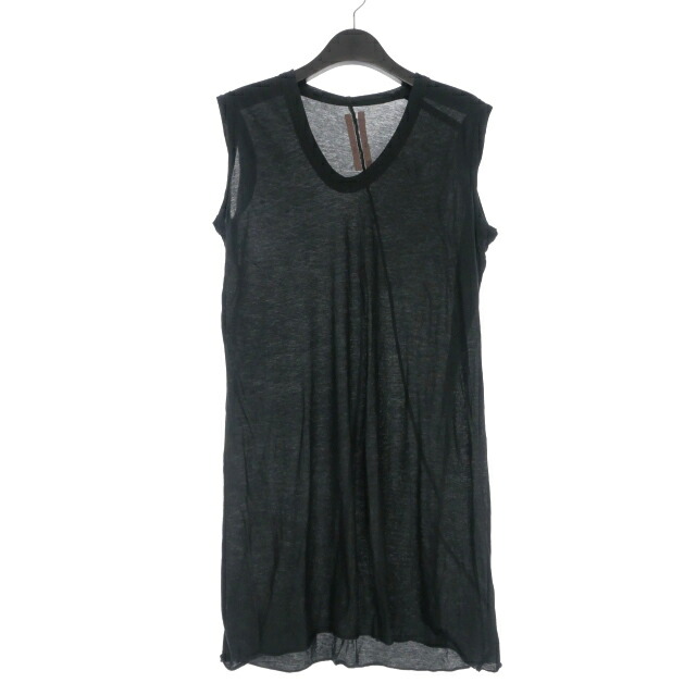 【中古】リックオウエンス Rick Owens 12SS NASKA 捻れ ノースリーブカットソー Tシャツ ブラック 黒 レディース 【ベクトル 古着】 251228