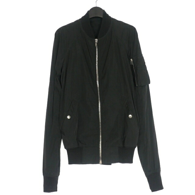 【中古】リックオウエンス Rick Owens 17SS フライト ボンバージャケット ブルゾン 長袖 46 ブラック 黒 RU17S9792-CY 国内正規 メンズ 【ベクトル 古着】 251122|VECTOR×Refine