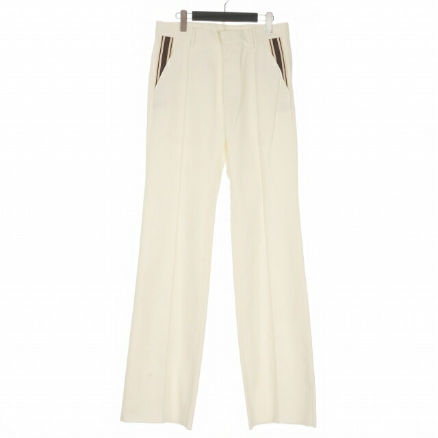【中古】未使用品 ディースクエアード DSQUARED2 23AW Tailored Track Pant テーラードトラックパンツ スラックス 48 ホワイト 白 S71KB0549 国内正規 メンズ 【ベクトル 古着】 251130|VECTOR×Refine