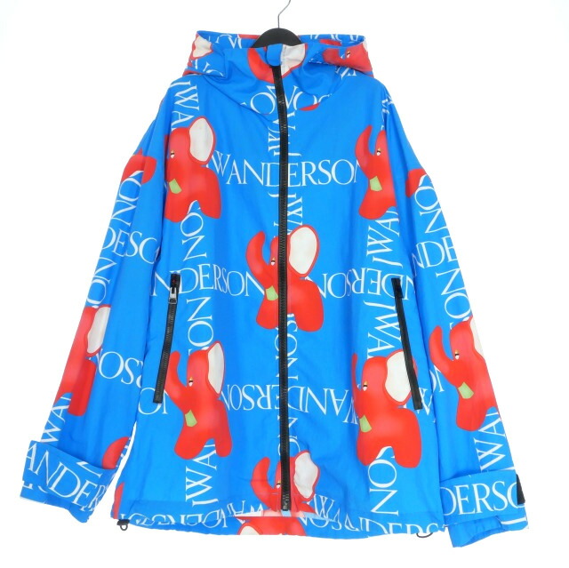 【中古】ジェイダブリューアンダーソン JWアンダーソン J.W.ANDERSON ELEPHANT SHELL JACKET フーデッドナイロンジャケット パーカー 長袖 L 青味 青 JK0176PG1015800 国内定まり メンズ 【ベクター 古着】 251223