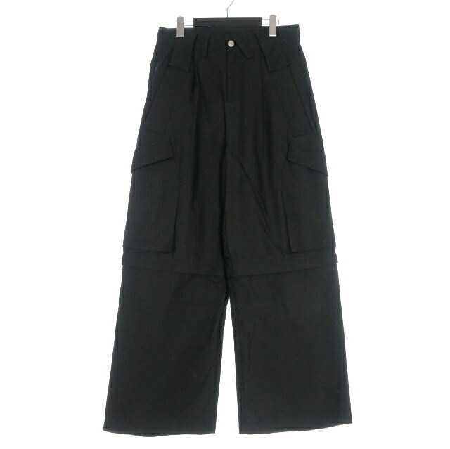 【中古】未使用品 バスケットケース Basketcase 25AW DOLLY convertible cargo pant カーゴパンツ 34 黒 ブラック メンズ 【ベクトル 古着】 251222