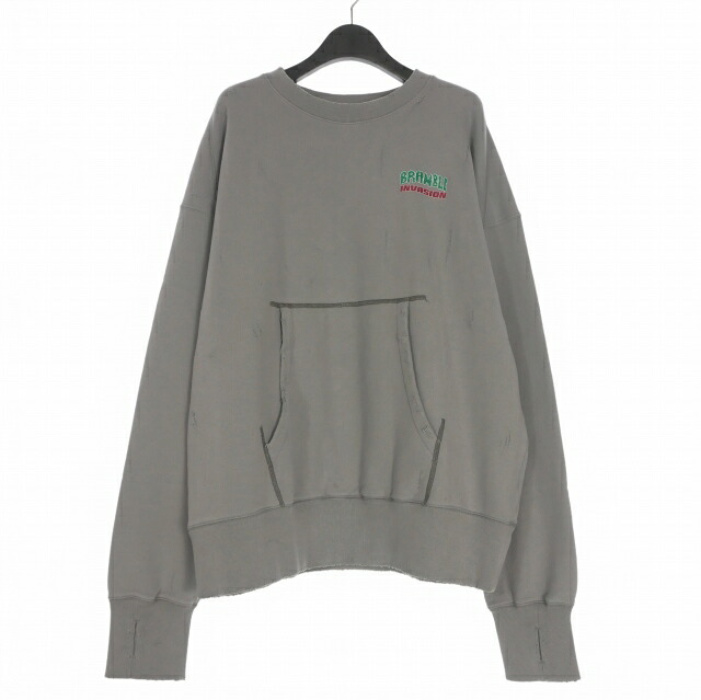 【中古】未当て嵌める品 ミシェル 71 MICHAEL 24AW 不都合産業 オーバーサイズスウェットシャツ 調教師 長袖 2(M) 薄墨色 MC243C042 メンズ 【ベクター 古着】 260111