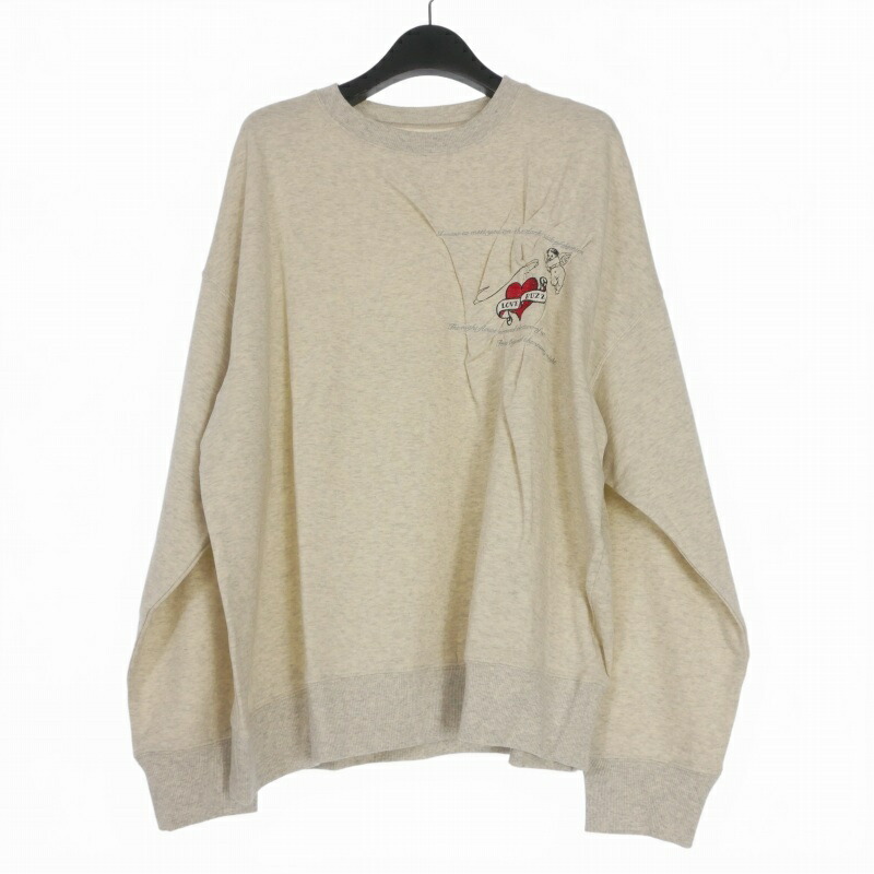 【中古】未当て嵌める品 ミシェル 71 MICHAEL 25SS 汗水 調教師 刺しゅう 長袖 M ヘザーグレー MC251C051 メンズ 【ベクター 古着】 260110