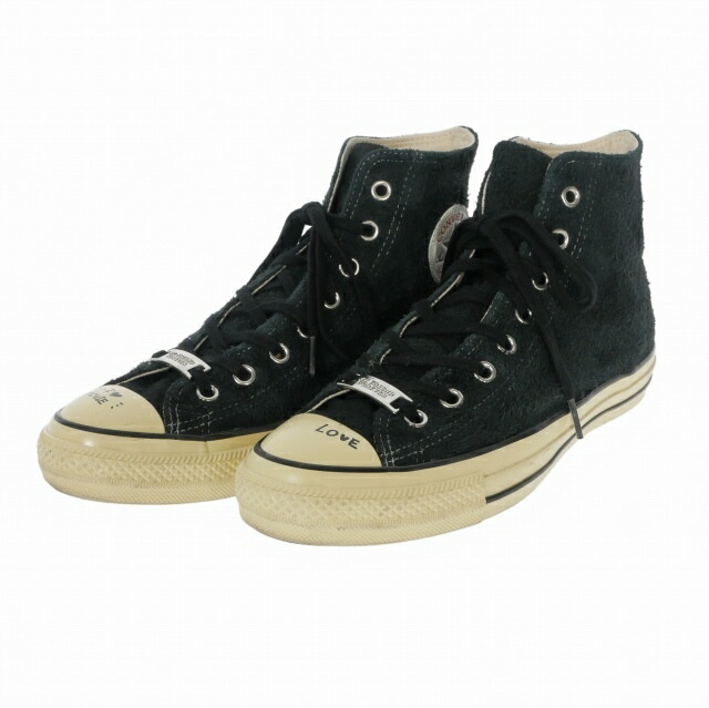 【中古】ダイリク DAIRIKU × コンバース CONVERSE 23AW ALL STAR US HI ハイカットスニーカー 靴 7 1/2(26cm) ブラック 黒 メンズ 【ベクトル 古着】 260110