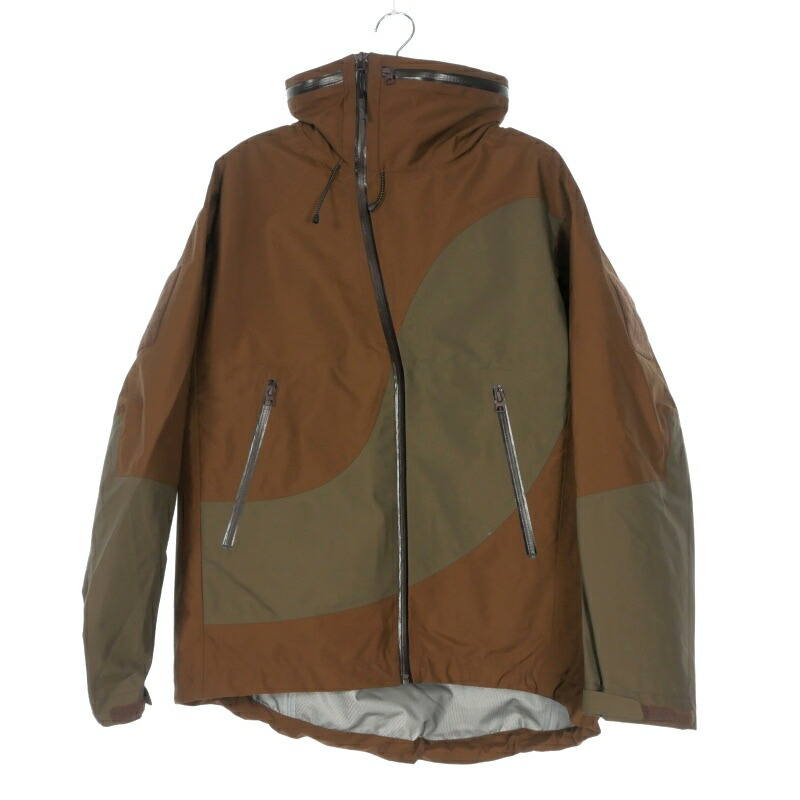 【中古】未当て嵌める品 ジエダ Jieda OL 3L SHELL JACKET 貝殼上衣 山岳パーカー 長袖 1 赤銅色 茶 OL-JK01-4W メンズ 【ベクター 古着】 260120