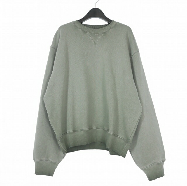 【中古】未当て嵌める品 頼み所 HOPE 25AW BUBBLE CREWNECK GREEN FADE ウォッシュ製作 トレーナー 調教師 長袖 44 グリーンフェード 緑 57465136 メンズ 【ベクター 古着】 260201