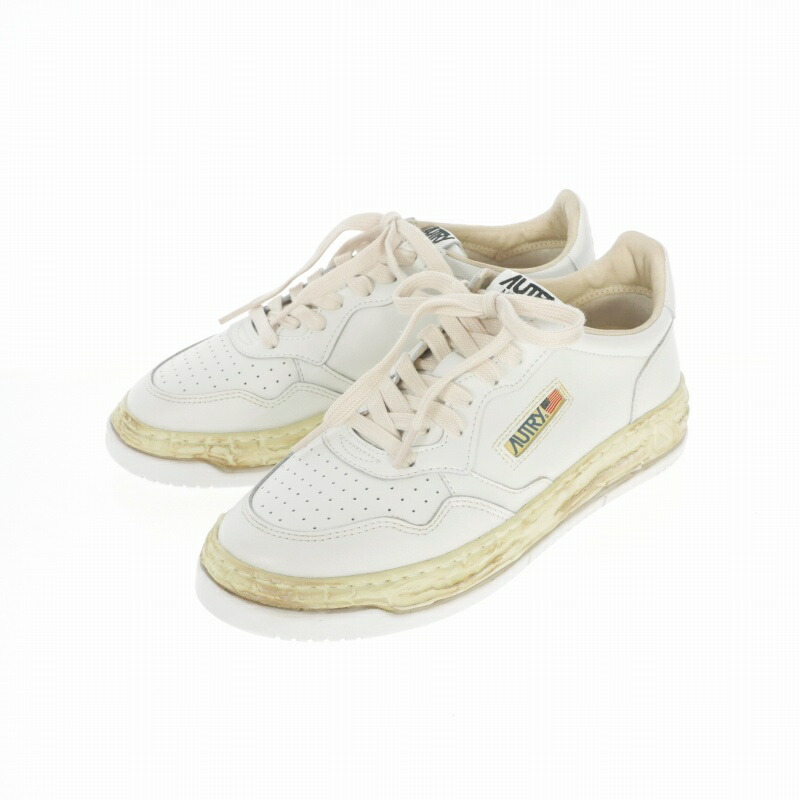 【中古】未使用品 ミハラヤスヒロ MIHARA YASUHIRO AUTRY SUPVINT LOW MAN AVLM MMY1 オートリー サプビント ロウ マン スニーカー 靴 41 ホワイト メンズ 【ベクトル 古着】 260220