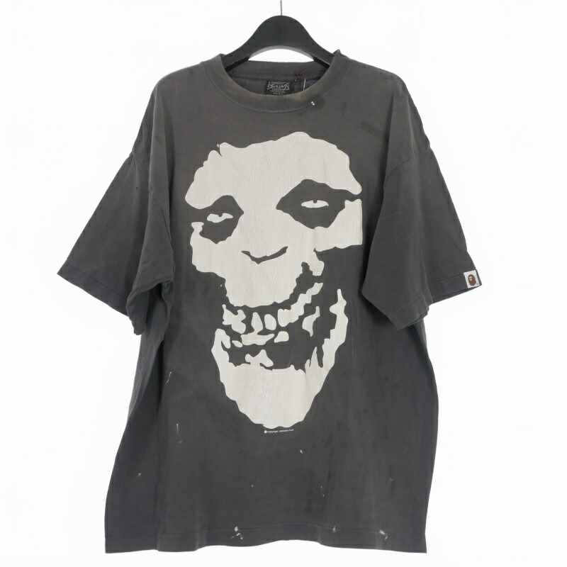【中古】未当て嵌める品 仙マイケル SAINTMICHAEL × A BATHING APE 26SS BAPE_SS T-SHIRT/ALWAYS LOVE プルオーバー カットソー 半袖 L 黒いこと 黒 SM-MK8-0000-C49 メンズ 【ベクター 古着】 260529