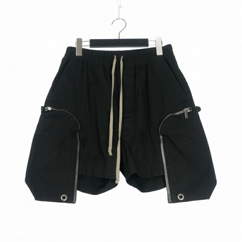 【中古】リックオウエンス Rick Owens 23SS Bauhaus Boxers Shorts ショートパンツ ショーツ 46 ブラック 黒 RU01C4356 TE 国内正規 メンズ 【ベクトル 古着】 260209