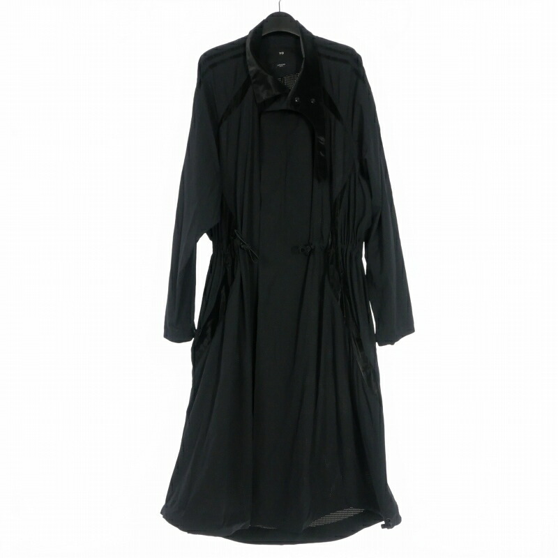 【中古】ワイスリー Y-3 ヨウジヤマモト 24AW NYL PARKA ナイロンパーカー コート ロング 長袖 XS ブラック 黒 IV5656 メンズ 【ベクトル 古着】 260209