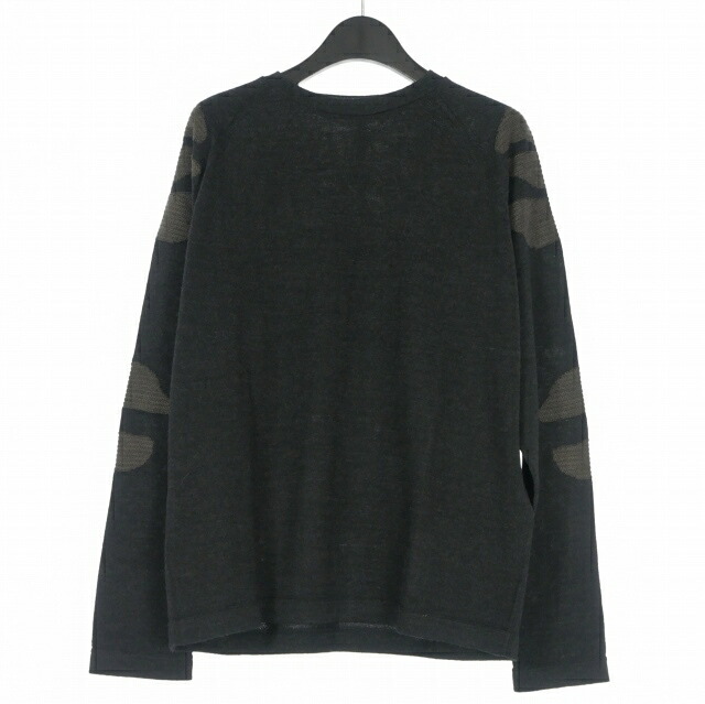 【中古】未当てはめる品 ジェイラル _J.L - A.L_ 25AW Mediter Knitted Longsleeve SHUNGITE ロングスリーブニット プルオーバー 長袖 S 黒いこと 黒 JBMW0561YA63 メンズ 【ベクター 古着】 260216